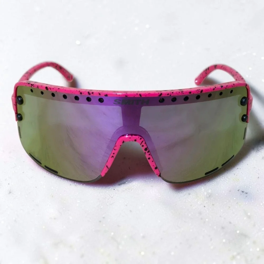 NEW Smith Ultralite 80s Night ChromaPop Violet Mirror Box Bag